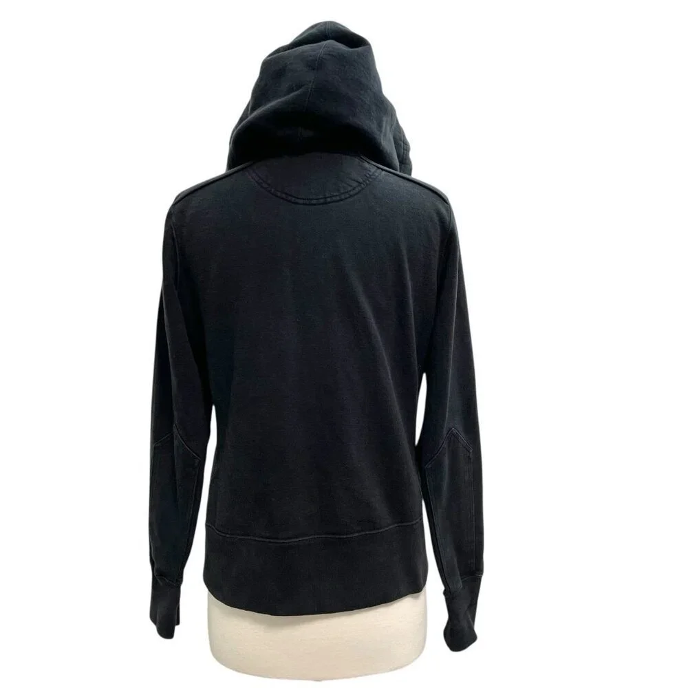 American Giant Heavyweight Full Zip Utility Hoodie Sweatshirt Black Women Medium - Picture 6 of 8